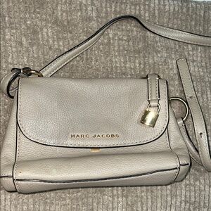 Marc Jacobs Beige Leather Crossbody Bag